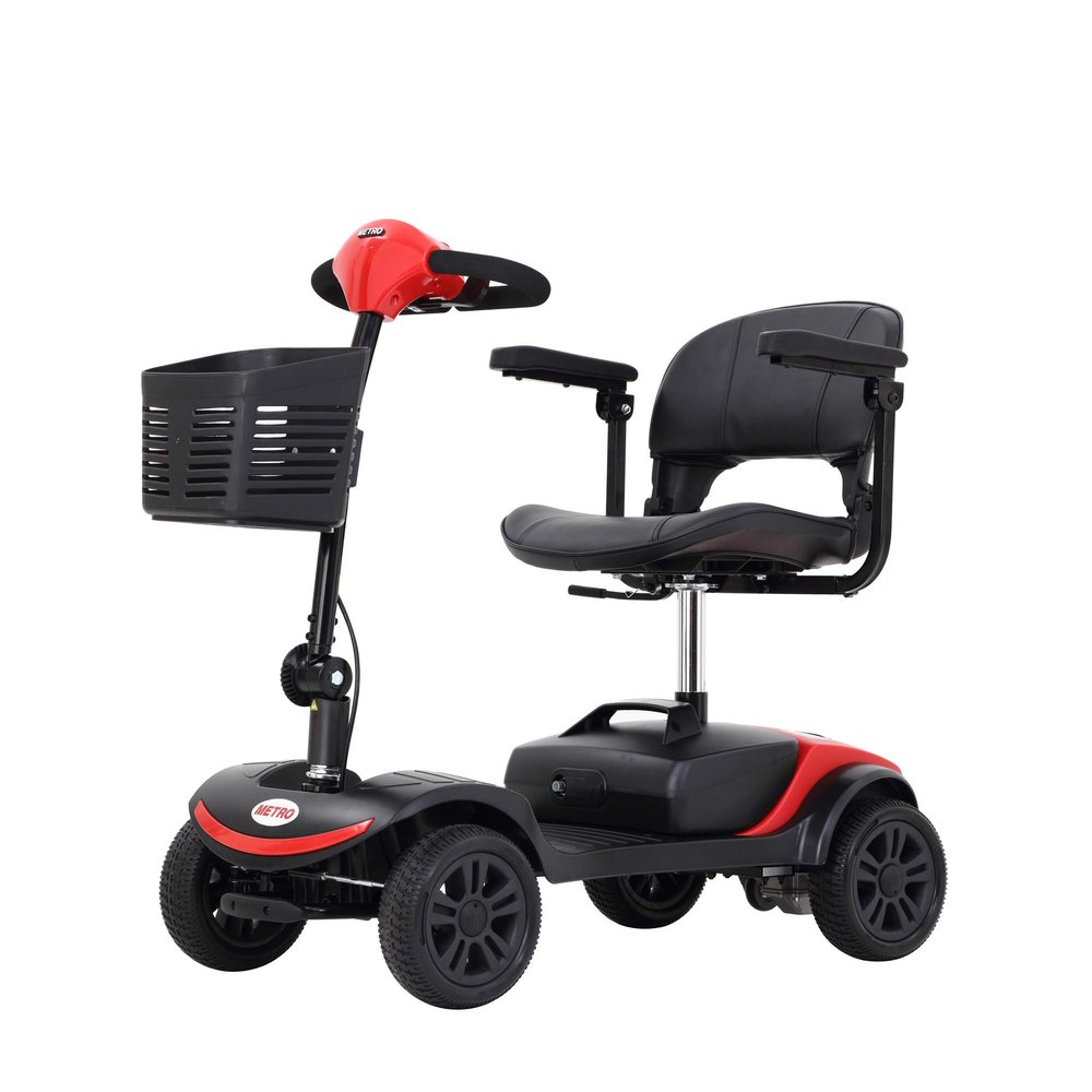 Folding Mobility Scooter for Seniors 4 Wheel Scooter for Adults Electric Medical Scooter Compact for Foldable in Boot Trunk for Traveling with Seniors