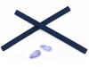 Caulo Replacement Kit of Temple Ear Socks and Nose Pads Compatible with Oakley Tincup OX3184 Glass Sunglass Frames (Dark Blue w Clear Nose Pads - 1 Set) view 1
