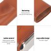 Cigar Holder Case, Leather Cigar Case, Cigar Case with Cutter, 3 Finger Cigar Case Iron Cover Portable Soft Glossy Leather Cigar Holder Case with Cutter for Travel (Brown) view 3