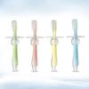 Healifty 2sets Newborn Toothbrush Baby Toothbrush Toddler Silicone Kids u Shaped Brush Stands on Its Own 4pcs*2 view 4