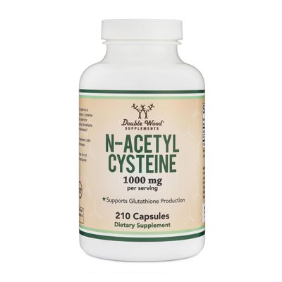 NAC N-Acetyl Cysteine 1,000mg, 99%+ Purity, Lung + Liver, 210 Capsules