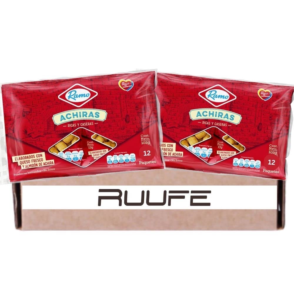 Achiras Ramo (Pack of 24) 3.5 oz each 6 pck Colombian snack Achiras Colombian food online mecato colombiano