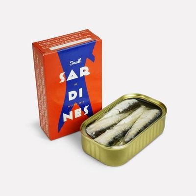 La Narval. Small Sardines in Olive Oil. 120g (4.23oz). (Pack of 12).