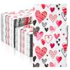 200 Pcs Valentines Day Guest Paper Hand Towels for Bathroom Disposable Napkins Heart Decorative Napkins Dinner Beverage 2 Ply Cocktail for Holiday Wedding Anniversary Party (Sweet Style) view 1