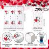 200 Pcs Valentines Day Guest Paper Hand Towels for Bathroom Disposable Napkins Heart Decorative Napkins Dinner Beverage 2 Ply Cocktail for Holiday Wedding Anniversary Party (Lovely Style) view 3