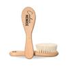 Newborn Baby Hair Brush for Baby Boy & Girl - Personalized Baby Brush for Toddlers & Infants - Non-Static Wooden Cradle Cap Brush for Babies - Soft Goat Bristles with Beech Wood Handle view 1