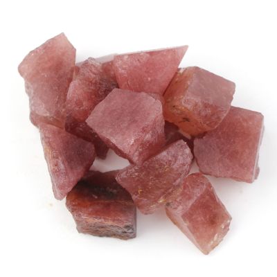 100g Bulk Lots Raw Rough Crystal Quartz Natural Rock Stone Amethyst Citrine Fluorite Mineral Specimen Garden Decor,Strawberry Crystal