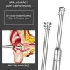 8 Pcs Ear Wax Removal Kit,Professional Double-Headed Ear Pick Earwax Removal Tools,316L Stainless Steel Ear Cleaner Curette with Cleaning Brush and Storage Box,Suit for Kid Adult(Silver) view 4
