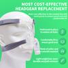 CPAP Mask Headgear Strap, Upgraded More Comfortable Universal CPAP Headgear Flexible Replacement Strap with Stronger Vel-cro for ResMed Mirage Series & Philips Respironics CPAP Mask (Without Mask) view 2