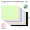 18 Pack Microfiber Cleaning Cloths (7" x 6") Multicolor Glasses Cleaning Cloth for Eyeglasses, Camera Lens, Cell Phones, Laptops, LCD TV Screens and More view 3
