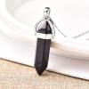 1PC Natural Crystal Amethyst Rose Quartz Crystal Point Pendant Quartz Mineral Jewelry Couple Decoration Holiday DIY Gift Jewelry,Blue Sandstone view 1