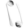 2pcs Adaptive Utensils Curved Spoon Set Right Handed Angled Spoons Cutlery Utensil Stainless Steel Eating Silverware for, Elderly Use view 1