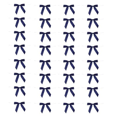 Ciieeo 100pcs Satin Bowknot Ribbon Bows for Craft Present Wrapping for Parties Weddings Showers and Desserts for Bags and Decorations Bags and Treats