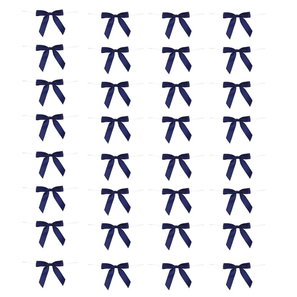 Ciieeo 100pcs Satin Bowknot Ribbon Bows for Craft Present Wrapping for Parties Weddings Showers and Desserts for Bags and Decorations Bags and Treats