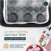 BlissFlow Hot Stones Massage Set with Warmer Kit  12 Basalt Massage Stones  Digital Electric Stone Warmer & Portable Heater  Hot Stones for Massage in Travel Carrying Bag view 2