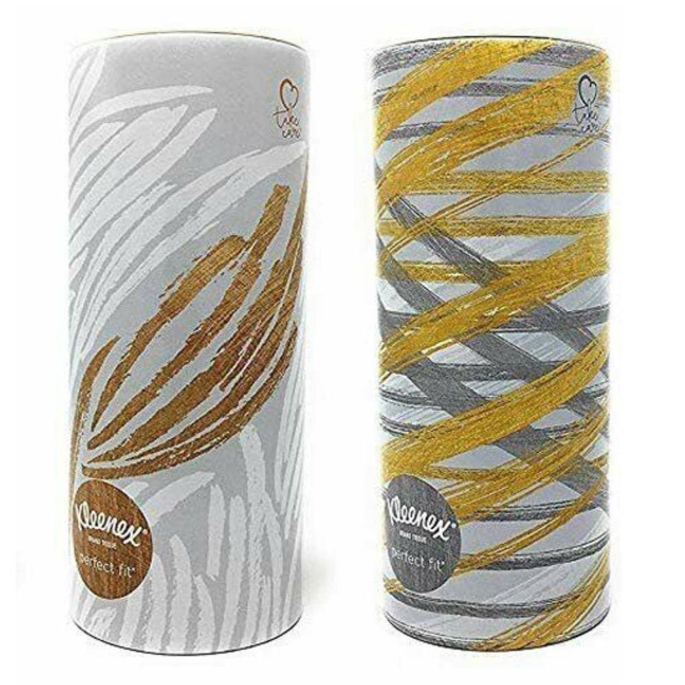 Kleenex Perfect Fit Facial Tissue Tube, 50 Count - (Pack of 2)