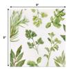 Gift Boutique 100 Herbs Botanical Cocktail Beverage Napkins Disposable Paper Spring Greenery Dessert Napkin for Spring Flower Wedding Holiday Birthday Party Bridal & Tableware Party Supplies view 2