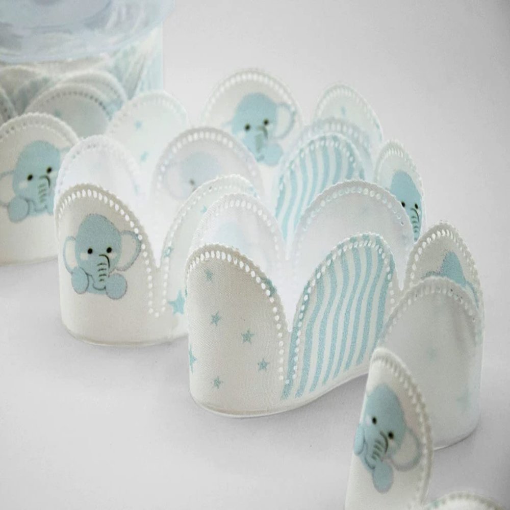 Baby Blue Pull Bow Ribbons , Confetti Flowers, Jordan Almonds Ribbons, Almond Favors Ribbons DIY Favors Flower Pull Bow Ribbon Almonds Made in Italy