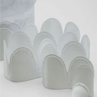 White Pull Bow Ribbons , Confetti Flowers, Jordan Almonds Ribbons, Almond Favors Ribbons DIY Favors Flower Pull Bow Ribbon Almonds Made in Italy