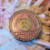 10 Year Sobriety Coin | Legacy AA Chip | Thick Triplate Recovery Anniversary Token (Pink) view 4