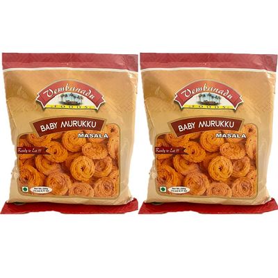 Spicy Masala Rice Murukku Chakli Chakri Kerala Indian Tea Coffee Snacks Sweets Crisps 700gms - Pack of 2 Spicerange.com