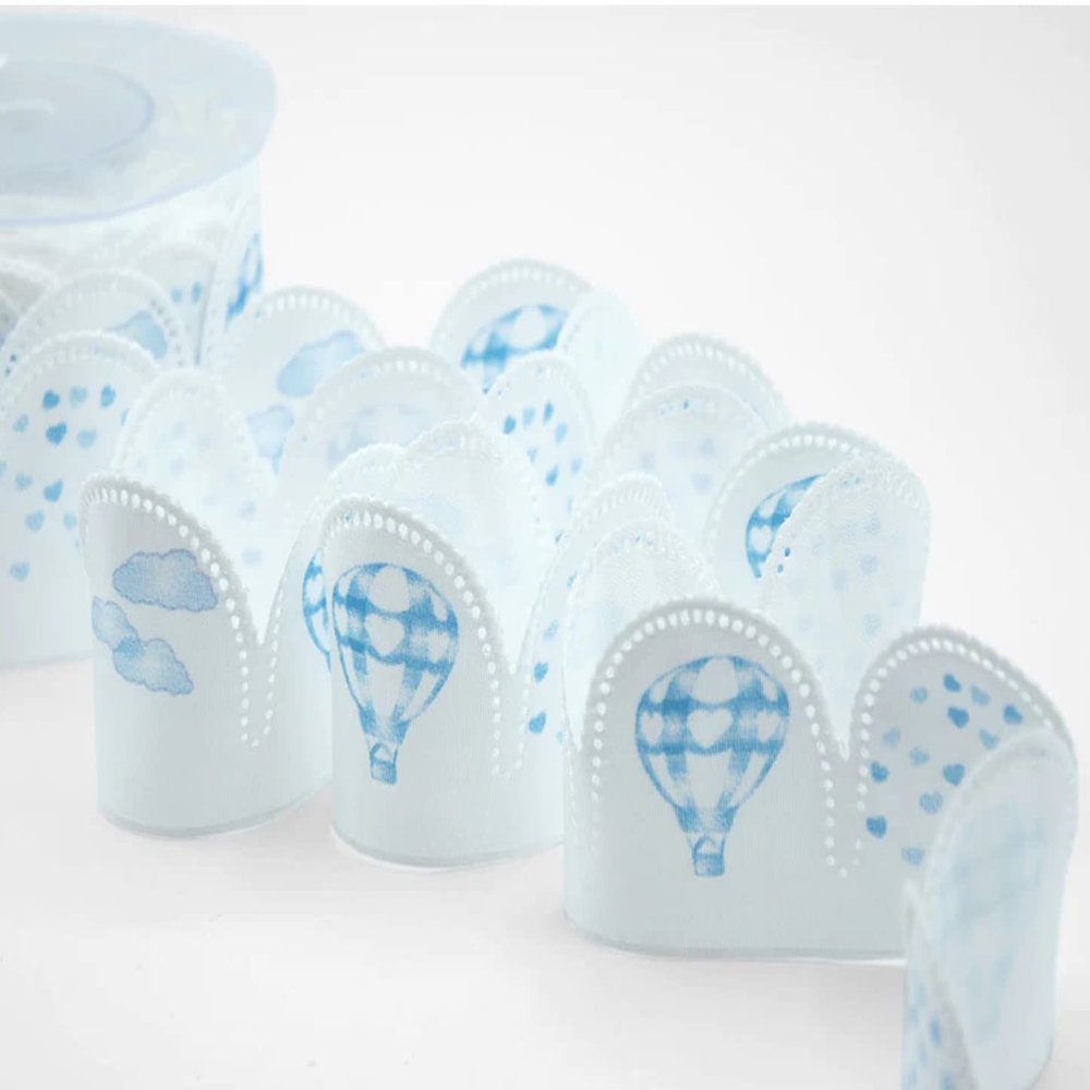 Baby Blue Pull Bow Ribbons , Confetti Flowers, Jordan Almonds Ribbons, Almond Favors Ribbons DIY Favors Flower Pull Bow Ribbon Almonds Made in Italy