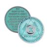 10 Year Sobriety Coin | Legacy AA Chip | Thick Triplate Recovery Anniversary Token (Aqua) view 1