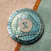 10 Year Sobriety Coin | Legacy AA Chip | Thick Triplate Recovery Anniversary Token (Aqua) view 4