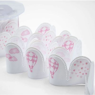 Pink Pull Bow Ribbons , Confetti Flowers, Jordan Almonds Ribbons, Almond Favors Ribbons DIY Favors Flower Pull Bow Ribbon Almonds Made in Italy