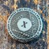 10 Year Sobriety Coin | Legacy AA Chip | Thick Triplate Recovery Anniversary Token (Gray) view 4