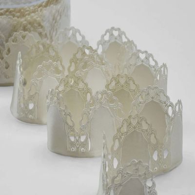 Ivory Pull Bow Ribbons , Confetti Flowers, Jordan Almonds Ribbons, Almond Favors Ribbons DIY Favors Flower Pull Bow Ribbon Almonds Made in Italy