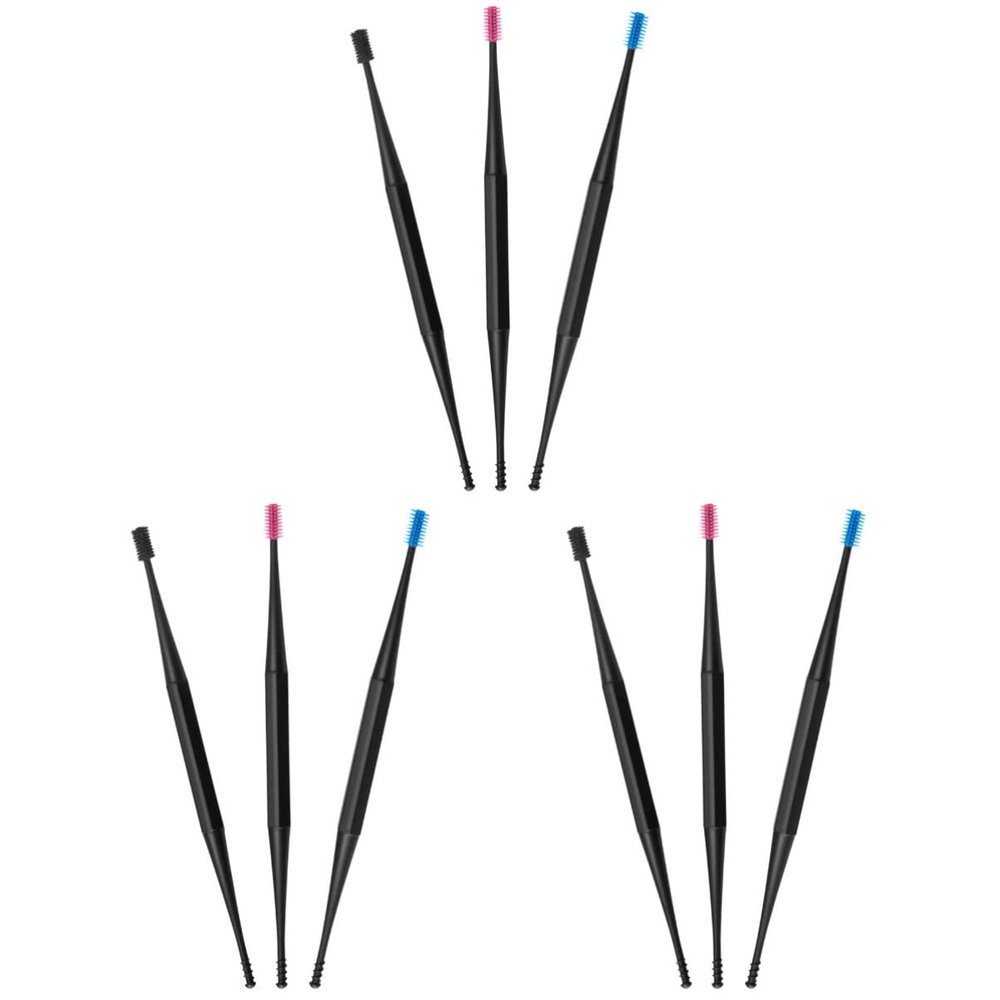 Healifty 9-Piece Silicone Ear Wax Removal Tool Set with Spiral and Double-Ended Ear Picks Safe Flexible Scoop for Comfortable Earwax Cleaning and Massage