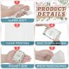 100 Packs Wedding Tissues Happy Tears Tissue Packs for Wedding Guests Favors Facial Travel Size with 100 Thank You Cards and Organza Bags Welcome Bag Stuffers view 3
