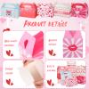Jeyiour 48 Pcs Bulk Valentine's Day Treat Boxes Heart Paper Cookie Box for Valentine Party Classroom Exchange Candy Bakery Cupcake Gift, 6.3 x 3.14 x 3.14 Inches view 4