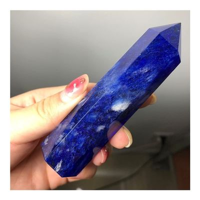 WGPHD Health & Household Quality Pure Natural Blue Fused Quartz Crystal Tower bar for