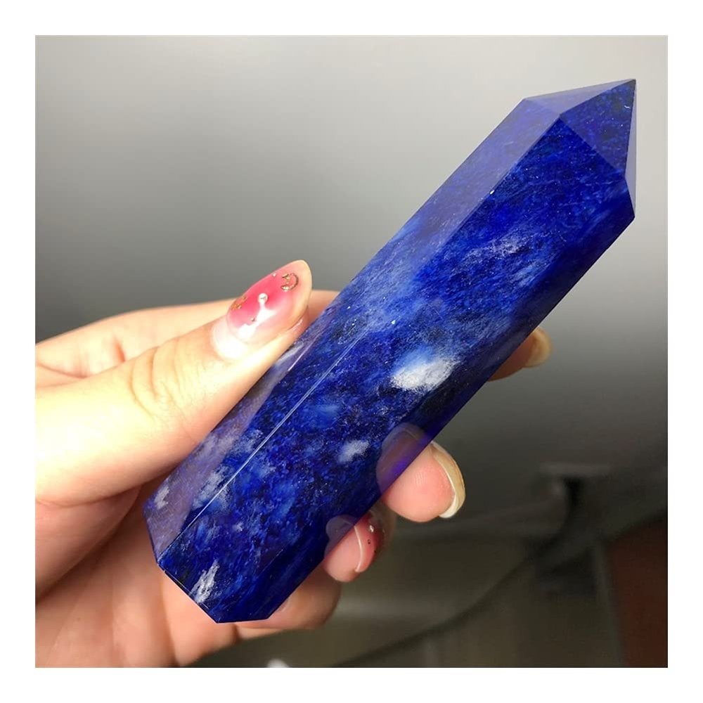 WGPHD Health & Household Quality Pure Natural Blue Fused Quartz Crystal Tower bar for