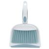Broom Dustpan Brush Small Dust pan: Small Broom and Dustpan Set Mini Dust pan and Brush Set for Desk, Home, Camping Tent. (Light Blue) view 1