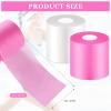 2 Rolls Prewrap Athletic Tape Foam Underwrap Tape Sports Foam Underwrap Bandage for Hair Wrists Elbows Knees Ankles, 2.75 Inches x 30 Yards(Pink, White) view 2