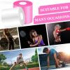 2 Rolls Prewrap Athletic Tape Foam Underwrap Tape Sports Foam Underwrap Bandage for Hair Wrists Elbows Knees Ankles, 2.75 Inches x 30 Yards(Pink, White) view 4