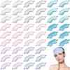 48 Pieces Silk Sleep Mask Eye Coverings for Sleeping Smooth Soft Eye Covers Mask with Elastic Strap for Sleeping Blocking Lights Travel Relax (48 Pieces) view 1