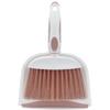 Broom Dustpan Brush Small Dust pan: Small Broom and Dustpan Set Mini Dust pan and Brush Set for Desk, Home, Camping Tent (Pink) view 1