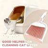 Broom Dustpan Brush Small Dust pan: Small Broom and Dustpan Set Mini Dust pan and Brush Set for Desk, Home, Camping Tent (Pink) view 3
