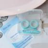 Soft Contact Lens Removal Kit with Contact Lens Inserter and Remover, Eye Lens Container with Tweezer Case, Portable Contact Lens Case for New Contact Lens Users and Girls with Long Nails for Everyday Use (Cyan) view 3