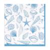 Gift Boutique 100 Nautical Seaside Cocktail Beverage Napkins Disposable Paper Seashell Sea Shore Ocean Beach Dessert Napkin for Summer Tropical Wedding Bridal & Birthday Coastal Dinner Party Supplies view 1