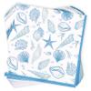 Gift Boutique 100 Nautical Seaside Cocktail Beverage Napkins Disposable Paper Seashell Sea Shore Ocean Beach Dessert Napkin for Summer Tropical Wedding Bridal & Birthday Coastal Dinner Party Supplies view 3
