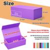 RYDDOY 5 Pack Purple Gift Box, 12x6x4'' Gift box for Presents with Lids Magnetic Closure Rectangle Collapsible for Bridesmaid Proposal Box, Wedding, Christmas, Halloween, Birthday Gift Packging view 2