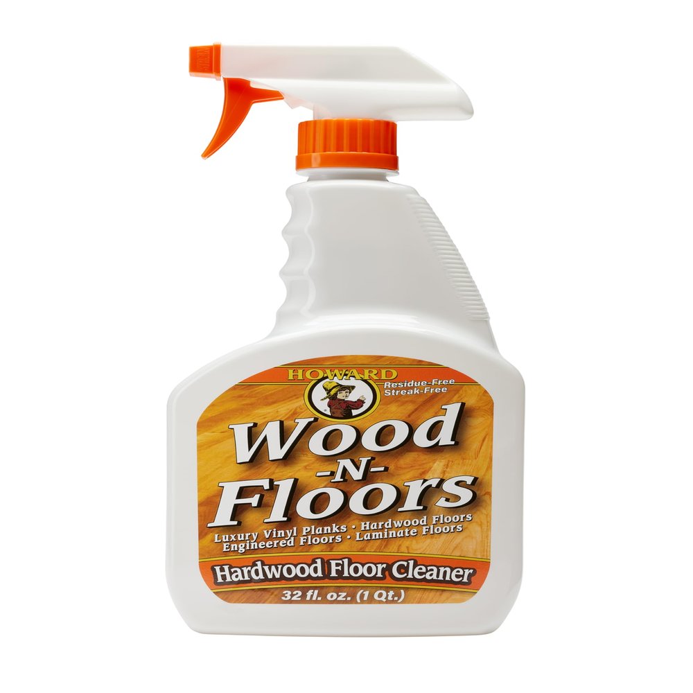 HOWARD Products Wood-N-Floors Hardwood Floor Cleaner for Hardwood, Laminate, and Engineered Surfaces, Wood Floor Cleaner Spray for Luxury Vinyl Plank LVP