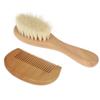 Healifty 6pcs Wooden Bathing Brush and Hair Comb Set Gentle Scalp Scrubber and Comfortable Comb for Daily Use for Newborns view 2