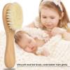 Healifty 6pcs Wooden Bathing Brush and Hair Comb Set Gentle Scalp Scrubber and Comfortable Comb for Daily Use for Newborns view 4