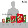 allgala 12-PC (6 x4.75 inch) Premium Metallic Foil Hotstamping Chritmas Gift Bag-GP91030 view 3